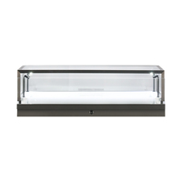 Présentoir de comptoir bijoux lumière LED vitrine en verre avec rail