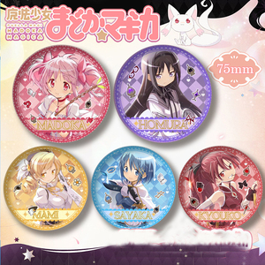 10 styles, 75 mm, Puella Magi <span class=keywords><strong>Madoka</strong></span> <span class=keywords><strong>Magica</strong></span>, collection de badges en alliage d'anime japonais, broche, épingle - Product Image 1