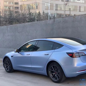 <span class=keywords><strong>Film</strong></span> de covering automobile PET électro-optique métallisé bleu brumeux mat, changement de couleur, vente directe usine chinoise, garantie 2 ans - Product Image 2