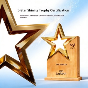 Nuovo Trofeo Scultura a Stella a Cinque Punte in Metallo 2026, Medaglia in <span class=keywords><strong>Legno</strong></span> Personalizzata Creativa per Riunioni Annuali, Commemorativa per Team Eccellenti - Product Image 6