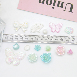 Diy Jewelry Accessories Mixed Floral Gradient Resin Beads For Phone Case Hair Clip Decorations - Product Image 3