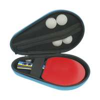 Sac de raquette professionnel en forme de gourde Oxford, sac de raquette de ping-pong, étui léger en EVA imperméable pour tennis de table avec poche en filet