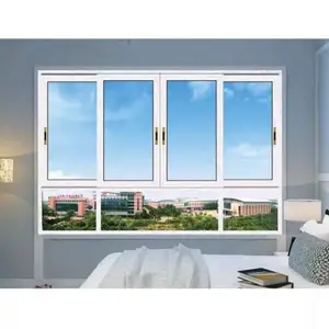 Tùy chỉnh bão tác động đôi kính uPVC Windows kính PVC khung cửa sổ trượt