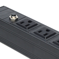 PDU de Montaje Vertical en Rack 1.0U con 5 Tomas de Corriente Estadounidenses para Gabinete de Servidores