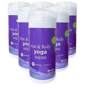 MeiFan Lingettes de Yoga Désinfectantes pour Tapis et <span class=keywords><strong>Corps</strong></span> au Studio Gym Spa et Fitness - Product Image 1