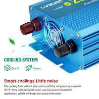Vente en gros usine Onduleur à onde sinusoïdale pure 12V 24V vers 110V 220V 2000W 4000W 50Hz 60Hz, Onduleur DC-AC, Onduleur solaire