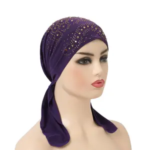 New Arrivals Fashion Diamond Inner Cap Hijab Malaysian Tudung Dubai Muslim Women Sports Inner Cap Hijab