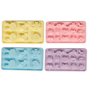 Dễ Thương Hình Dạng Động Vật <span class=keywords><strong>Ice</strong></span> Cube Khay Silicone <span class=keywords><strong>Ice</strong></span> <span class=keywords><strong>Cream</strong></span> Khuôn Bánh Kẹo Sô Cô La Khuôn Molde De Hielo De Silicona Cho Trẻ Em - Product Image 4