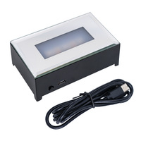 6.5X11cm Multimode LED Clignotant Lumière Base Rectangle Cristal Lampe Titulaire USB Batterie Led Lumière Base pour Acrylique