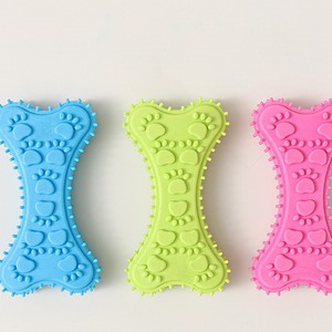 Juguetes para masticar de hueso de pezón pequeño neutro TPR respetuoso con el medio ambiente personalizado, juguetes duraderos para perros y cachorros de colores de gran oferta - Product Image 2
