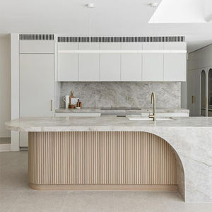 Estilo costero australiano personalizado completo HDF laca acabado termoplano revestimiento cocina armario despensa incluye fregadero MDF - Product Image 1