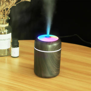 Diffuseur d'arômes YXDQ-107 effet bois, mini, 0,5 L, USB, type brume, pour voiture, maison, bureau - Product Image 1