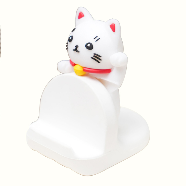 Hot Selling Phone Holder Table Stand Cute Design Desktop Phone Holder Bracket With Lovely 3D Action Figures