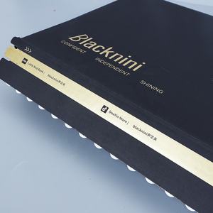 Cajas de correo personalizadas, papel de embalaje de lámina dorada, cajas de envío para ropa, estampado en caliente, caja de correo con cremallera de lujo, negro - Product Image 6