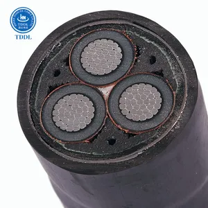 Câble souterrain conducteur en aluminium moyenne tension blindé XLPE isolé prix du câble d'alimentation