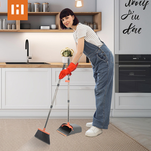 HOLAMOPA Ensemble balai et pelle à poussière ergonomique avec poignée à pression - Product Image 2