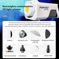 Lumière LED COB Rawray 350X pour photographie et vidéo, avec télécommande, idéale pour studio et tournage de films/télévision