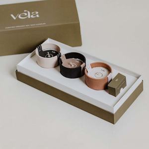 Custom Luxury <b>Set</b> Packaging for <b>Candle</b> Jars with Lid and Boxes Packaging <b>Candle</b> Box 100x100 Ecommerce Packaging with Insert - Product Image 4