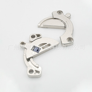 Connecteur plat en alliage de zinc, rotation à 360 degrés, joint rond, verrouillage pour extension de table, connexion de panneaux de bois - Product Image 2