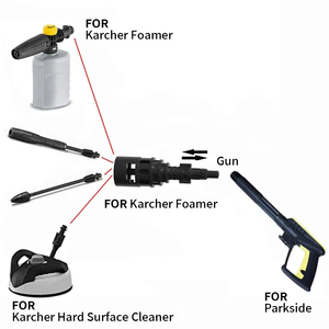 Pour <span class=keywords><strong>Karcher</strong></span> Lavor Parkside convertisseur de connecteur de pistolet à eau haute pression pour convertisseur d'accessoire de lave-<span class=keywords><strong>auto</strong></span> pour outils de nettoyage de voiture - Product Image 3