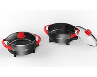 Marmite électrique ronde 2026, pot intérieur amovible avec une durabilité longue durée