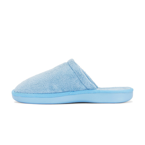 Personalizzato inverno peluche <span class=keywords><strong>in</strong></span> velluto di corallo con Logo <span class=keywords><strong>blu</strong></span> trapuntato Memory Foam calde pantofole <span class=keywords><strong>da</strong></span> <span class=keywords><strong>casa</strong></span> per le donne - Product Image 3