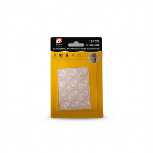 Erpsl 12 coussinets en PVC de 16 mm x 4 mm pour la protection des meubles - Product Image 1
