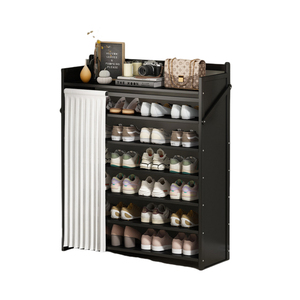 <span class=keywords><strong>Zapatero</strong></span> de Bambú de Gran Capacidad y Múltiples Niveles con Diseño Moderno para Sala de Estar, Muebles para el Hogar y Almacenamiento de Calzado Familiar - Product Image 4