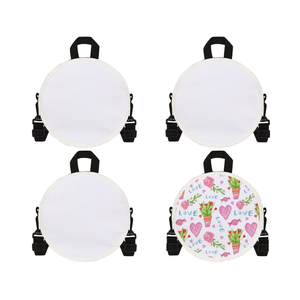 Sacs de sublimation, sac à dos rond, sac bandoulière, sac messager, impression par transfert thermique, logo, image, cadeau DIY pour la famille et les amis - Product Image 1