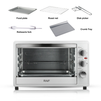 Four électrique RAF 1500W 30L, appareil de cuisson et de rôtissage de comptoir, contrôle de la température, chauffage uniforme, solution de cuisson pour la cuisine