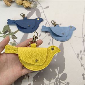 New Design Creative <b>Bag</b> <b>Charm</b> Coin Purse Pu Leather Animal Bird Keychain Pendant - Product Image 4