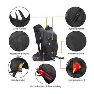 Zaino da Ciclismo Unisex Impermeabile Auto-Riflettente di Grande Capacità Sistema di Trasporto Traspirante per Sport all'Aperto e Alpinismo - Product Image 3