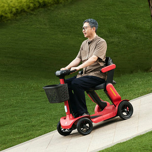 Scooter de mobilité électrique à quatre roues de transformateur de voyage pliable de nouveau style pour que les personnes âgées voyagent commodément - Product Image 4