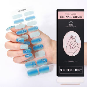 Showyboo - Pegatinas de <span class=keywords><strong>Uñas</strong></span> de Gel Transparente de Alta Calidad, Ecológicas, No Tóxicas, Precio de Fábrica, 100% Pulido, con Diseño Floral y Punta Francesa, Endurecimiento UV - Product Image 2
