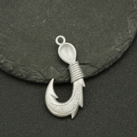 Bijoux d'usine personnalisés en acier inoxydable 3D cire coulée pendentif hameçon corde hommes femmes bijoux collier étanche personnalisé