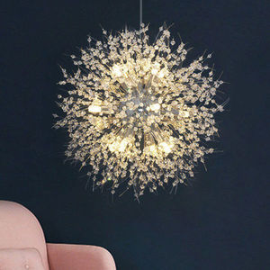 Lüks Modern kristal avize demir ayarlanabilir yükseklik altın kolye işık kapalı dekor için ev otel fabrika toptan - Product Image 2