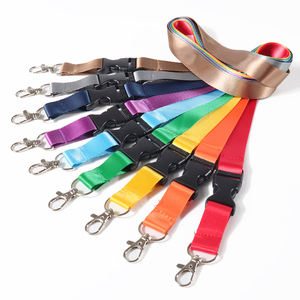 شعار مخصص بسعر الجملة الترويجية الصلبة فارغة عادي الملونة المعرض الرقبة حزام التسامي البوليستر الانفصالية كوردون - Product Image 5