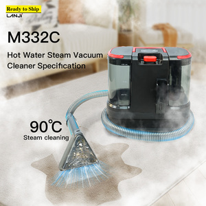 Aspirateur balai à eau chaude RTS M332C pour usage domestique et hôtelier, stérilisation à 90°C, aspiration de 12 kPa, 3 modes (froid/chaud/vapeur), nettoyage humide et - Product Image 4