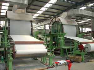 <span class=keywords><strong>Ligne</strong></span> de production de papier toilette clé en main 20TPD avec machine de recyclage de papier usagé, PLC, pompe, roulement, moteur et engrenage - Product Image 1