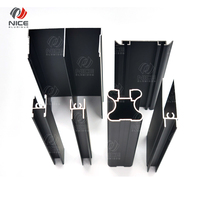 Profils de porte de placard en aluminium 6063 T5 série 6000 avec traitements de surface personnalisés pour décorations OEM et service de découpe