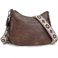 Sac à bandoulière tendance en PU à motif floral avec fermeture éclair, sangle réglable unique, sac à main d'été pour femme, couleur bonbon