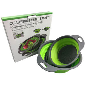 One Piece Available Preço competitivo Popular vendendo plástico Silicone <span class=keywords><strong>Colander</strong></span> dobrável - Product Image 6