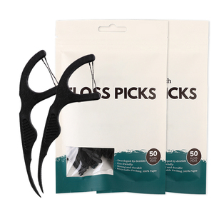 <span class=keywords><strong>Fil</strong></span> <span class=keywords><strong>dentaire</strong></span> biodégradable en bambou, charbon de bois, zéro déchet, pour adultes, emballage en vrac - Product Image 4
