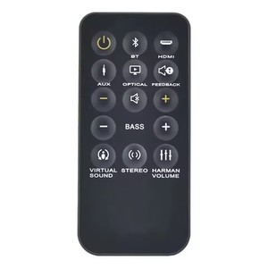 Télécommande JBL SB350 pour barre de son domotique - Batterie rechargeable, portée de 8 mètres, compatible lecteur DVD, 4 boutons, en plastique - Product Image 1