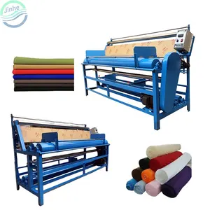 Automatic textile fabric rolling machine cloth roller winding machine fabric meter counter rolling inspection machine