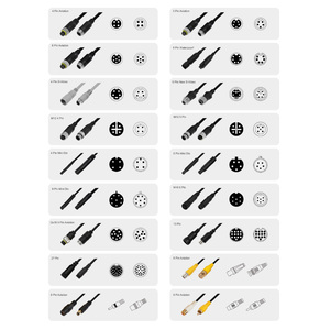 무소음 GX16 9핀 후방카메라 신호 케이블 - 다채널 후방카메라 시스템용 2채널 유연 PVC - Product Image 6