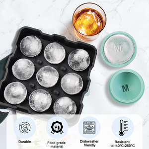 Biểu Tượng Tùy Chỉnh Làm Mát Silicone Cocktail Whiskey <span class=keywords><strong>Ice</strong></span> <span class=keywords><strong>Cube</strong></span> Khuôn Xách Tay <span class=keywords><strong>Ice</strong></span> Ball Khuôn - Product Image 2