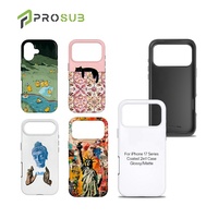 Funda Protectora para Teléfono 17 Pro Max 3D 2 en 1, Magnética, a Prueba de Golpes, Personalizable con Impresión por Sublimación, Venta al Por Mayor de Fábrica Prosub