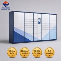 Casillero Inteligente Winnsen para Entrega de Paquetes, con Cerradura Electrónica de Alta Densidad, Disponible 24/7, para Apartamentos Estudiantiles Fuera del Campus