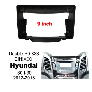 I-30 Hyundai I30 2012-2016 9 Inci, Aksesori Dasbor Komponen Otomatis Layar Sentuh Pemutar DVD Mobil Bingkai Plastik